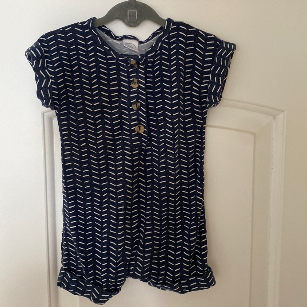 Lou Lou and company, size 6-12 months, navy and white
